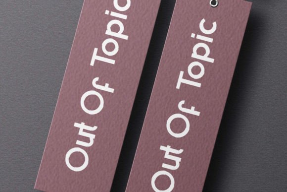 Out of Topic Font PNG with transparent background - Preview 6
