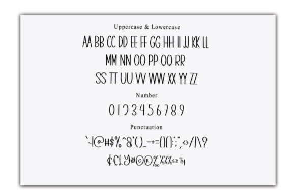 Powerful Font PNG with transparent background - Preview 2