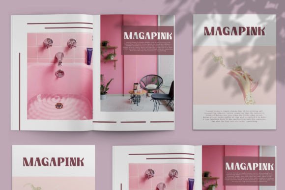 Pink Scooter Font PNG with transparent background - Preview 2