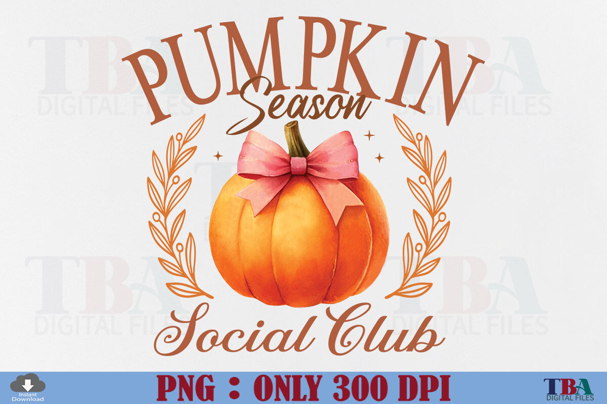 Pumpkin Season Coquette PNG Autumn Fall Graphic by TBA Digital Files ...