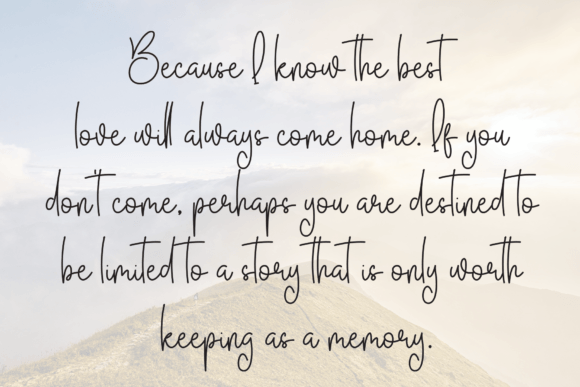 Rainy Morning Font PNG with transparent background - Preview 5
