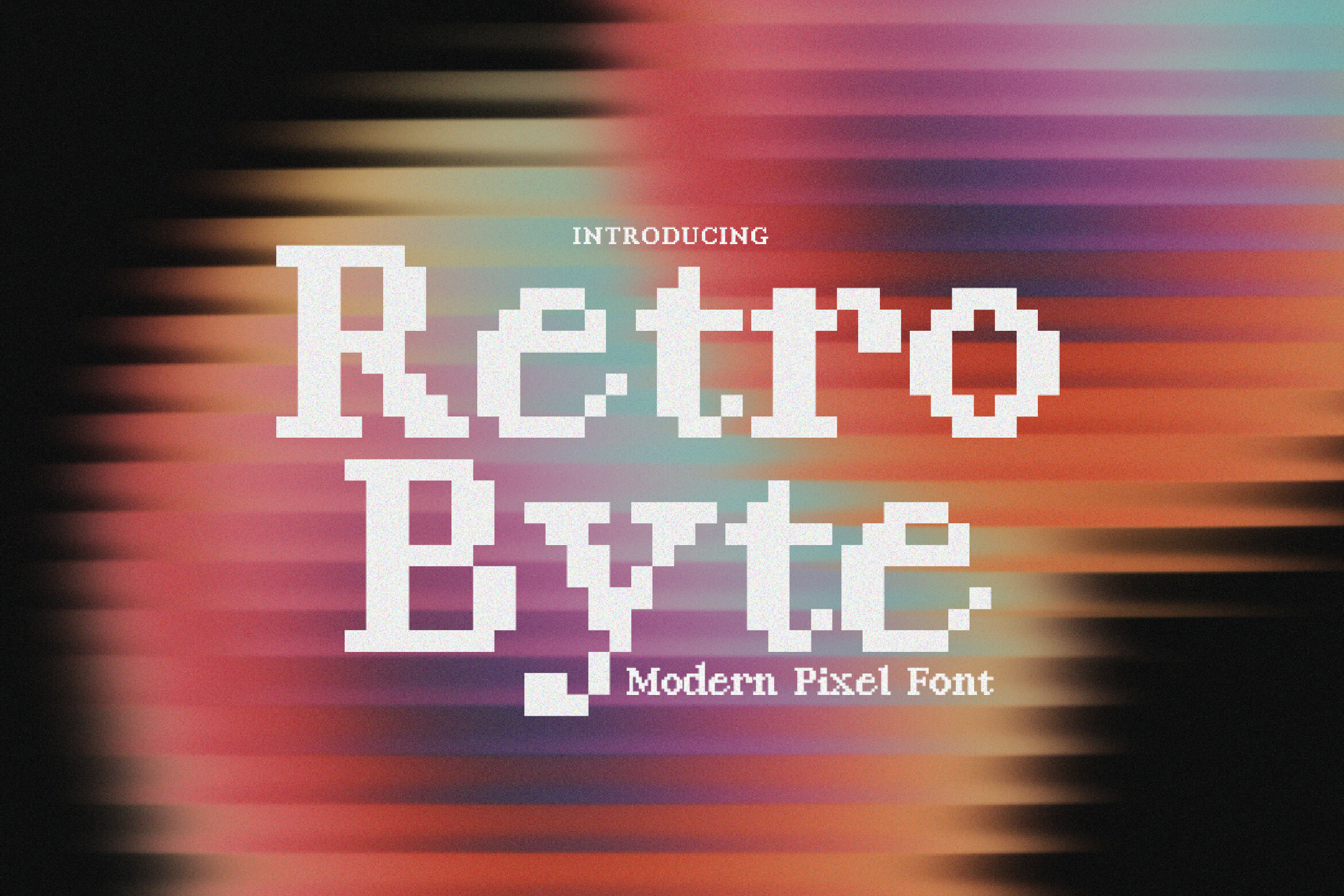 Retro Byte — pixel byte early home computer monospace font