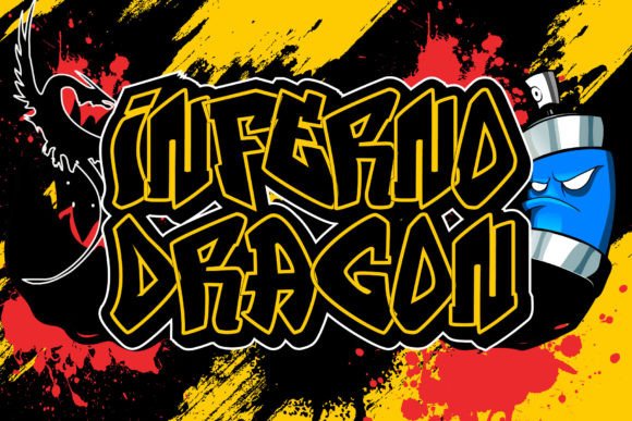 Retro Graffiti Monoline Font PNG with transparent background - Preview 2
