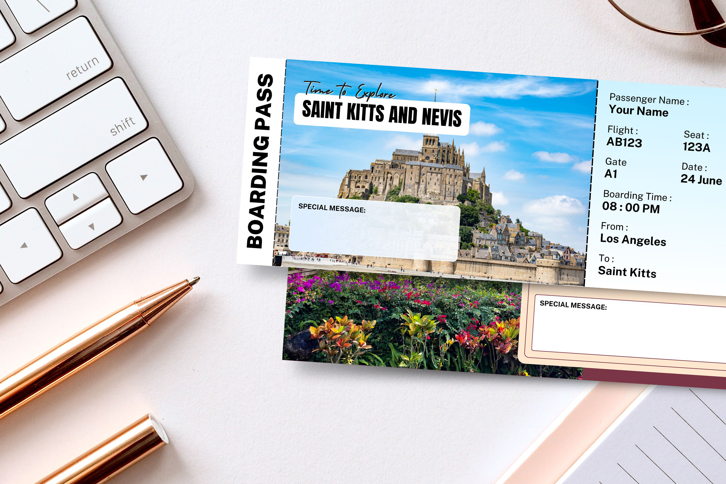 Saint Kitts & Nevis Surprise Trip Ticket