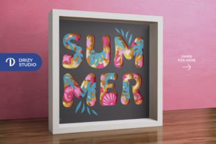 Summer Beach 3D Shadow Box Creative Fabrica Summer Beach 3D Shadow Box Creative Fabrica