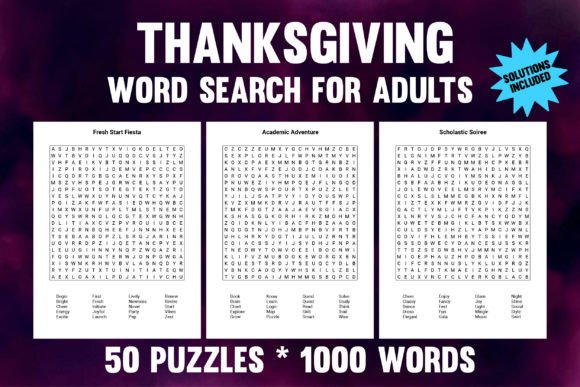 Thanksgiving Word Search