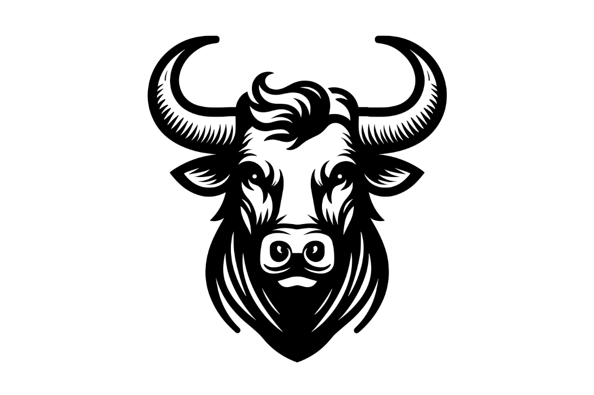 Western Bull Head SVG Cut File Vectors Graphic by Artful Assetsy ...