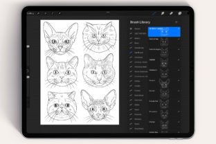 50 Cat Breeds Procreate Stamps Graphic by ProcreateSale · Creative Fabrica