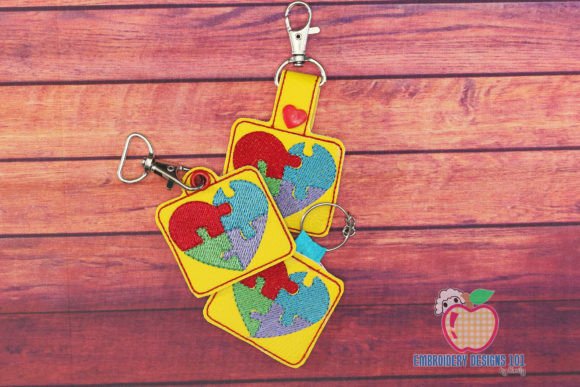 Autism Sanitizer ITH Snaptab Keyfob