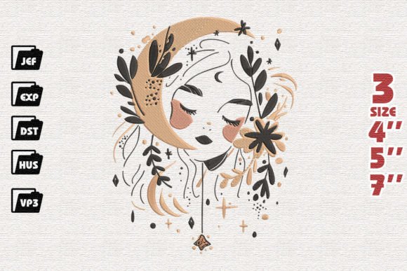 Boho Girl Embroidery