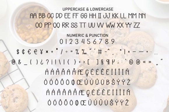 Cookies Party Font PNG with transparent background - Preview 6