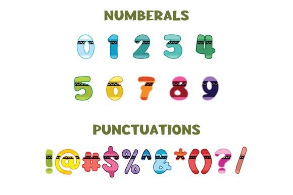 Crayon Rainbow Font - Preview 2