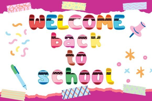 Crayon Rainbow Font - Preview 3