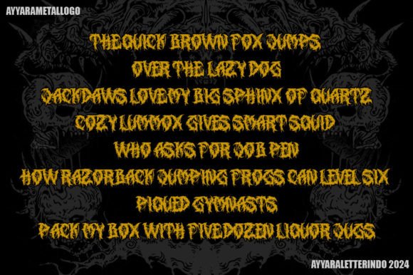 Deadly Font - Preview 3