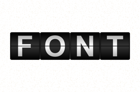 Flip Clock Font - Preview 1