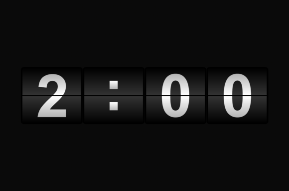 Flip Clock Font - Preview 3