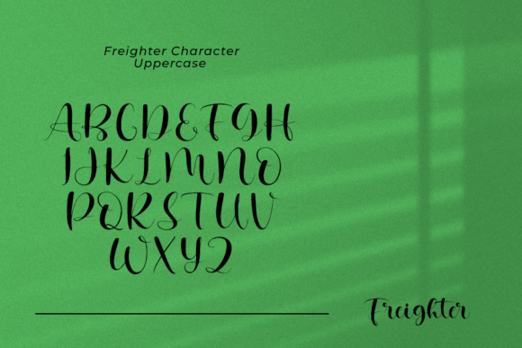 Freighter Font PNG with transparent background - Preview 1