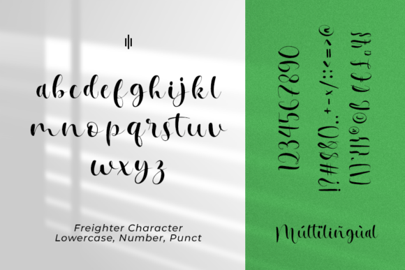 Freighter Font PNG with transparent background - Preview 2