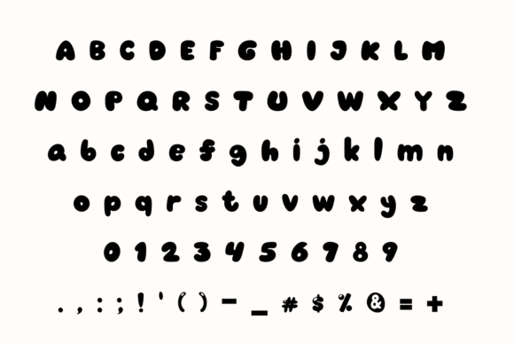 Fruit Tropical Font PNG with transparent background - Preview 1