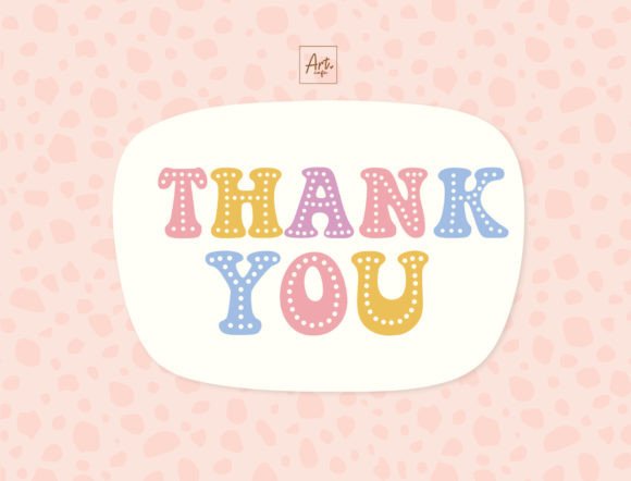 Groovy Fancy Dot Font PNG with transparent background - Preview 3