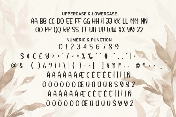 Happy Boho Font PNG with transparent background - Preview 6