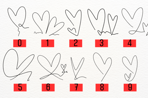 Heart Font - Preview 5