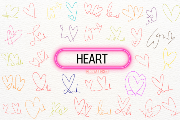 Heart Font - Preview 1