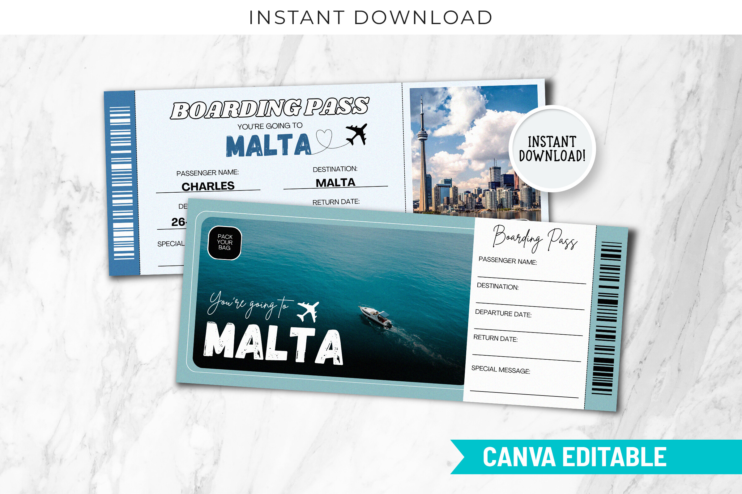 Malta Surprise Trip Ticket Gift