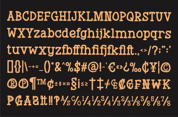 Mosak Font PNG with transparent background - Preview 3