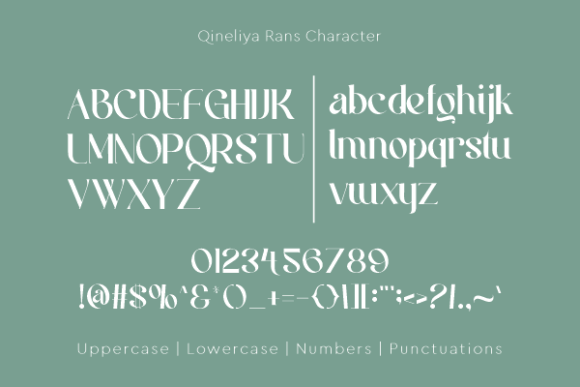 Qineliya Rans Font PNG with transparent background - Preview 2