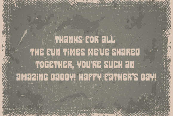 Retro Father Font font preview - 4
