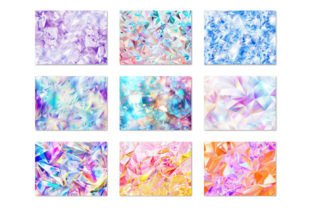Sparkle Crystal Neon Hologram Background Graphic by lemonmoon ...