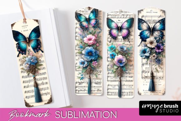 Vintage Scrapbook Bookmarks Sublimation