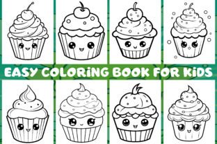 130 Cute Kawaii Cupcake Coloring Pages Graphic by GoLdeN ArT · Creative ...