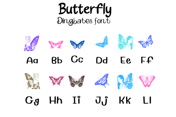 Beauty Butterfly Font - Preview 1