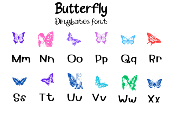 Beauty Butterfly Font - Preview 2
