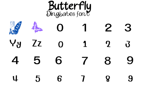 Beauty Butterfly Font - Preview 3