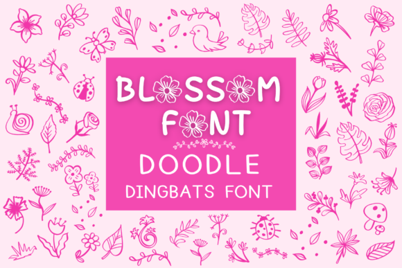 Preview of Blossom dingbat font