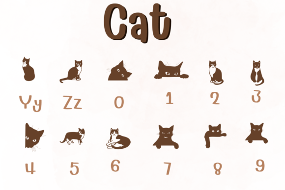 Cat Cute Font - Preview 3