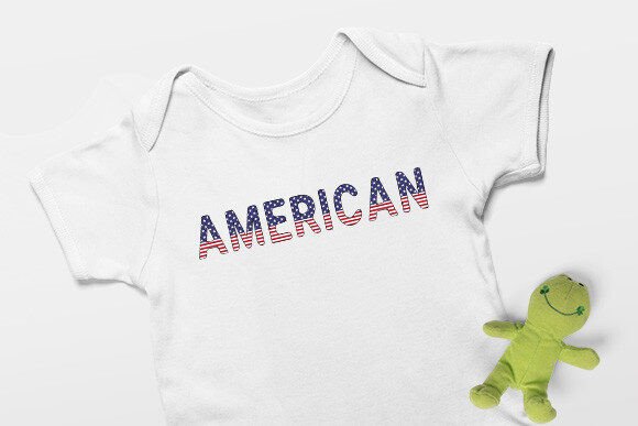 Colorful Usa Flag Font - Preview 4