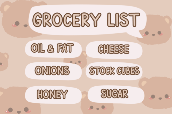 Cute Bear Font - Preview 5