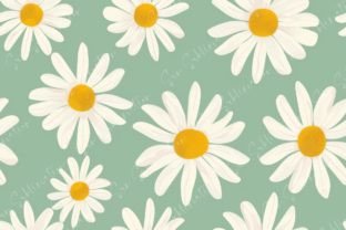 Daisy Seamless Pattern Graphic by Sun Sublimation · Creative Fabrica