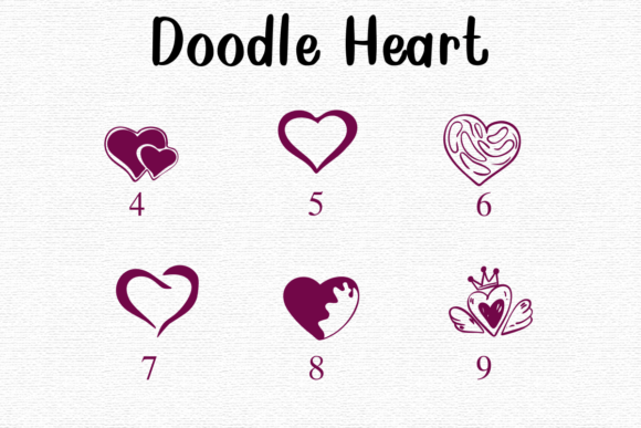 Doodle Heart Font - Preview 2