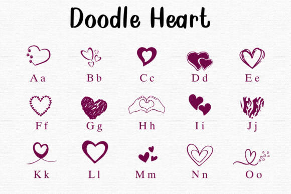 Doodle Heart Font - Preview 6