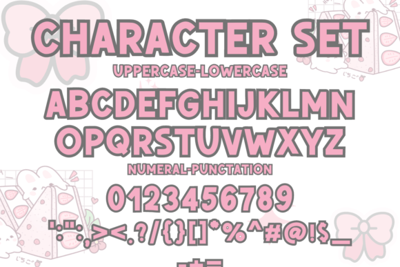 Gentle Blossoms Font PNG with transparent background - Preview 6