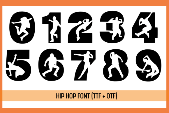 Hip Hop Font PNG with transparent background - Preview 2