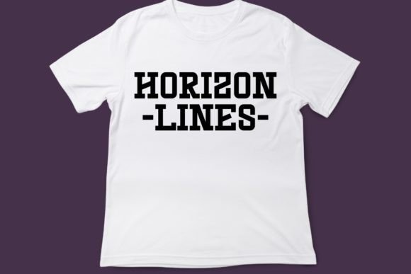 Linear Varsity Font PNG with transparent background - Preview 2