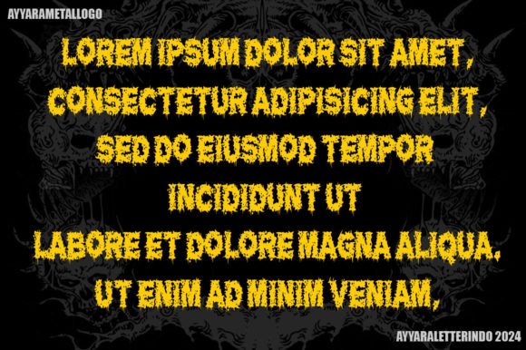 Misery Injex Font PNG with transparent background - Preview 2