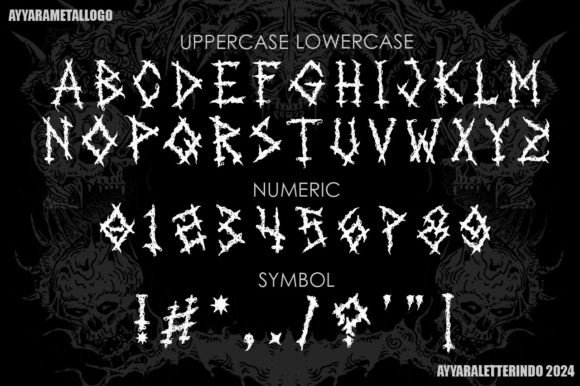 Napalm Font PNG with transparent background - Preview 1