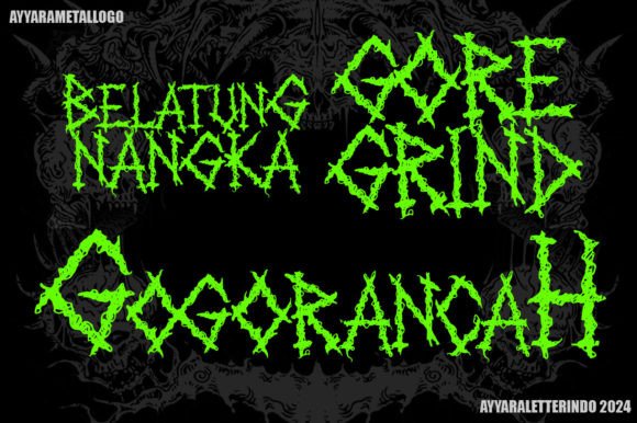 Napalm Font PNG with transparent background - Preview 4